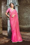 Fushia Pink Saree Set