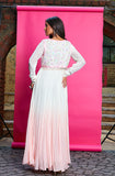 OMBRE ANARKALI WITH WAISTCOAT