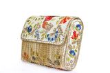 Ivory Clutch with multicolor