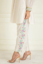 Classic Ivory Embroidered Co-Ord Set