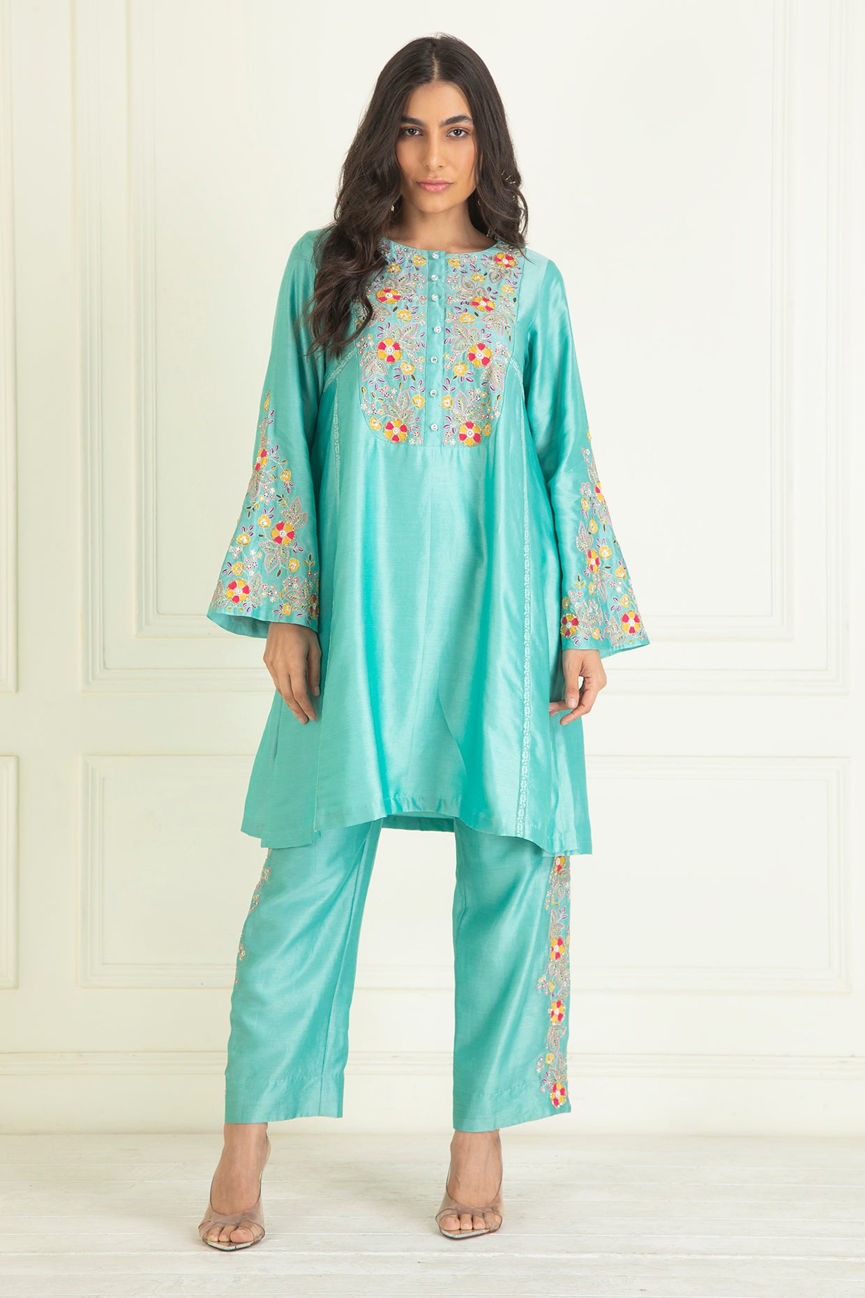 Turquoise Blue Co-Ord Set