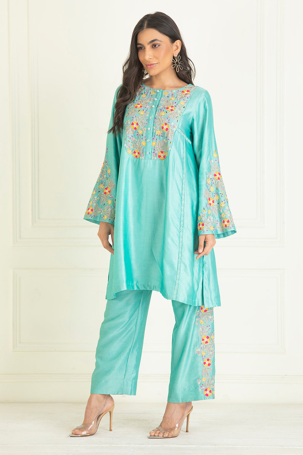 Turquoise Blue Co-Ord Set