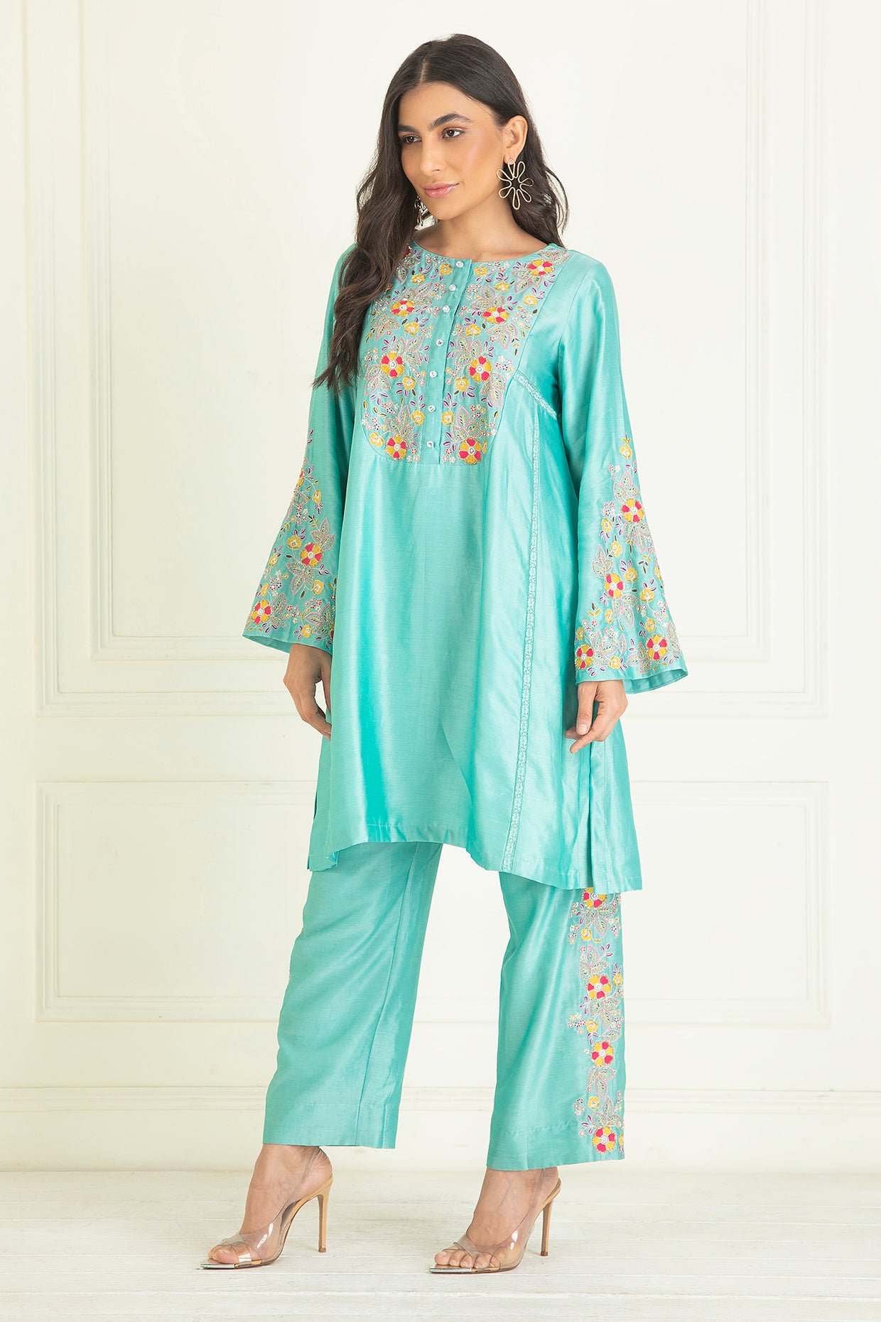 Turquoise Blue Co-Ord Set