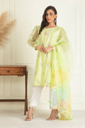 Mint Green Embroidered Suit Set