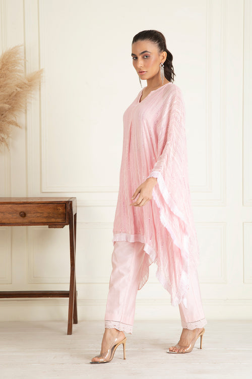 Blush Pink Kaftan Set