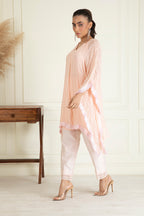 Pastel Peach Kaftan Set