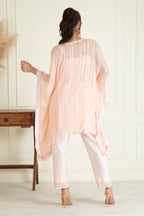 Pastel Peach Kaftan Set