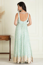 Powder Blue Anarkali Gown