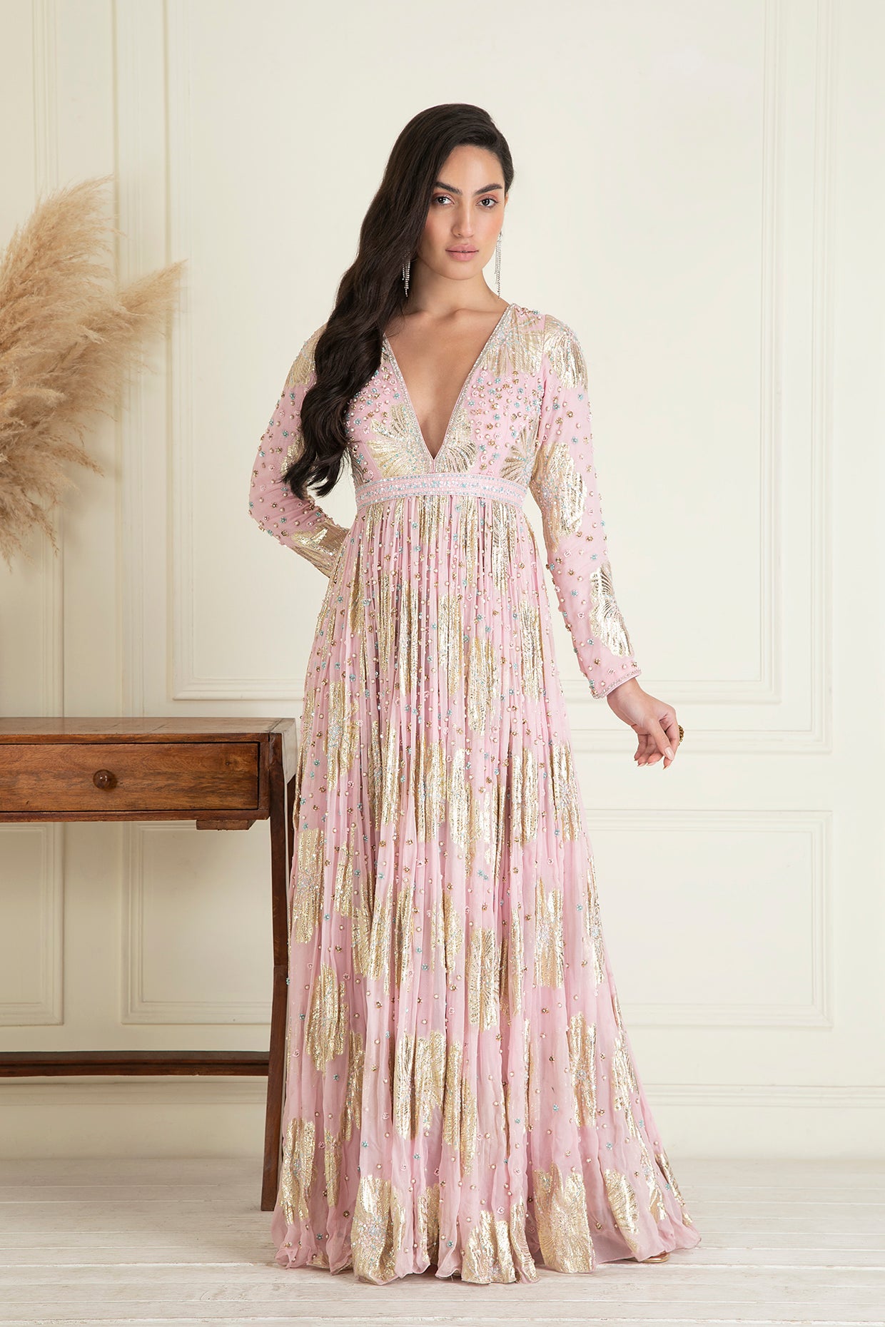 Blush Pink Anarkali Set