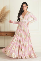 Blush Pink Anarkali Set