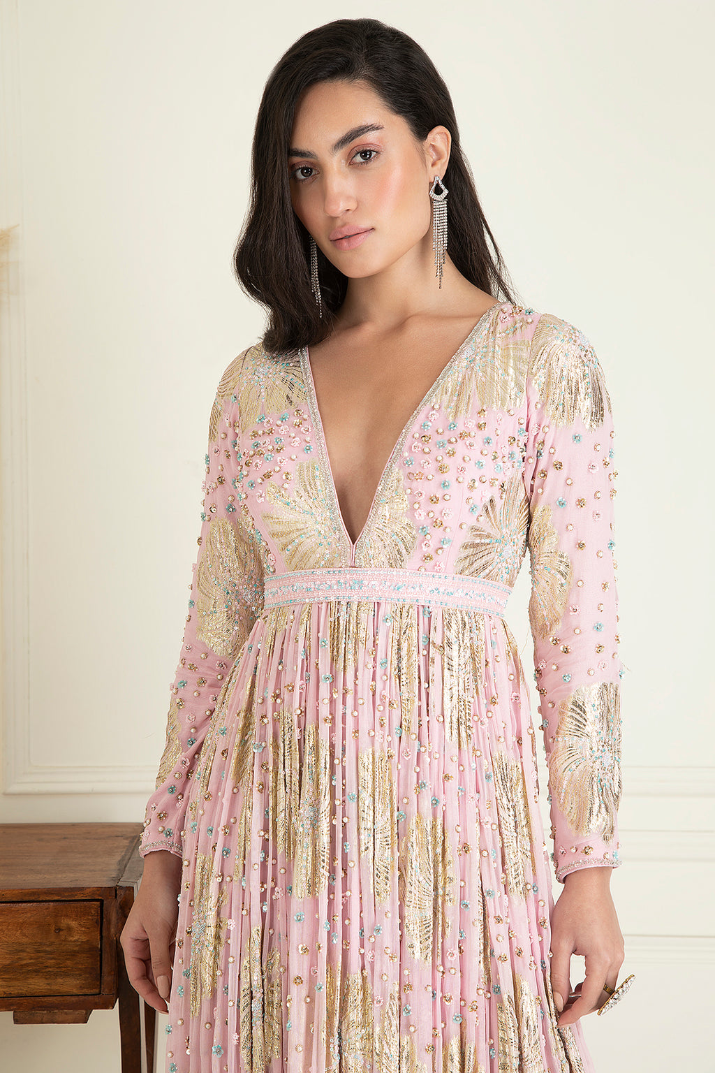 Blush Pink Anarkali Set