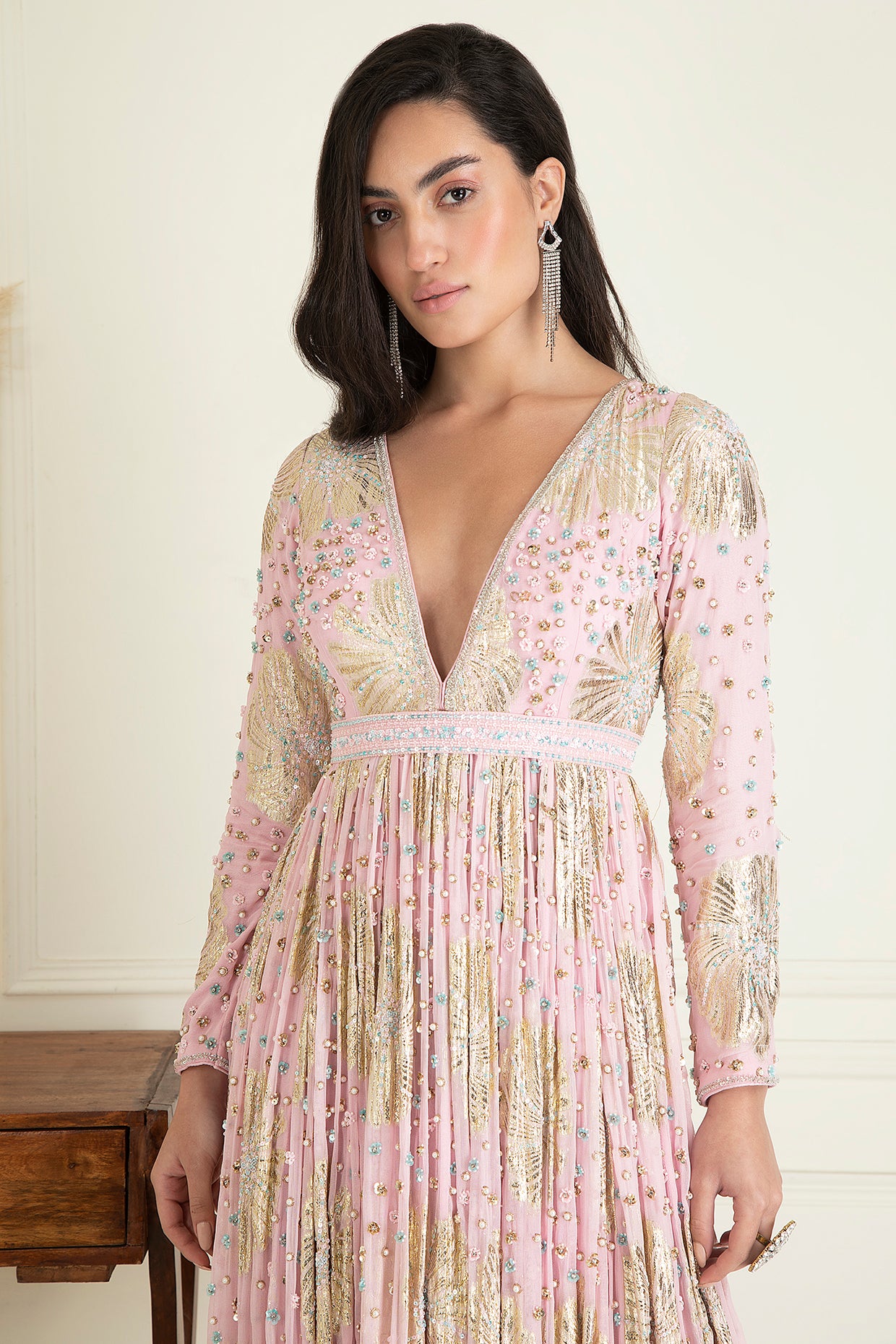 Blush Pink Anarkali Set