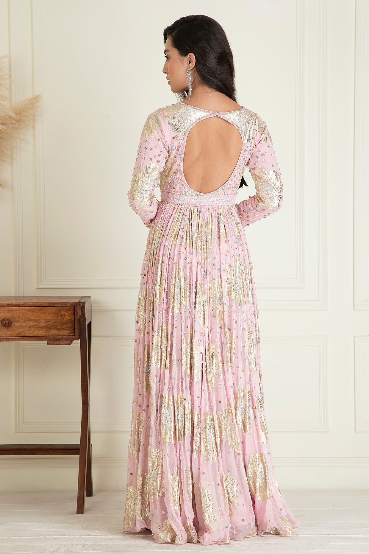 Blush Pink Anarkali Set