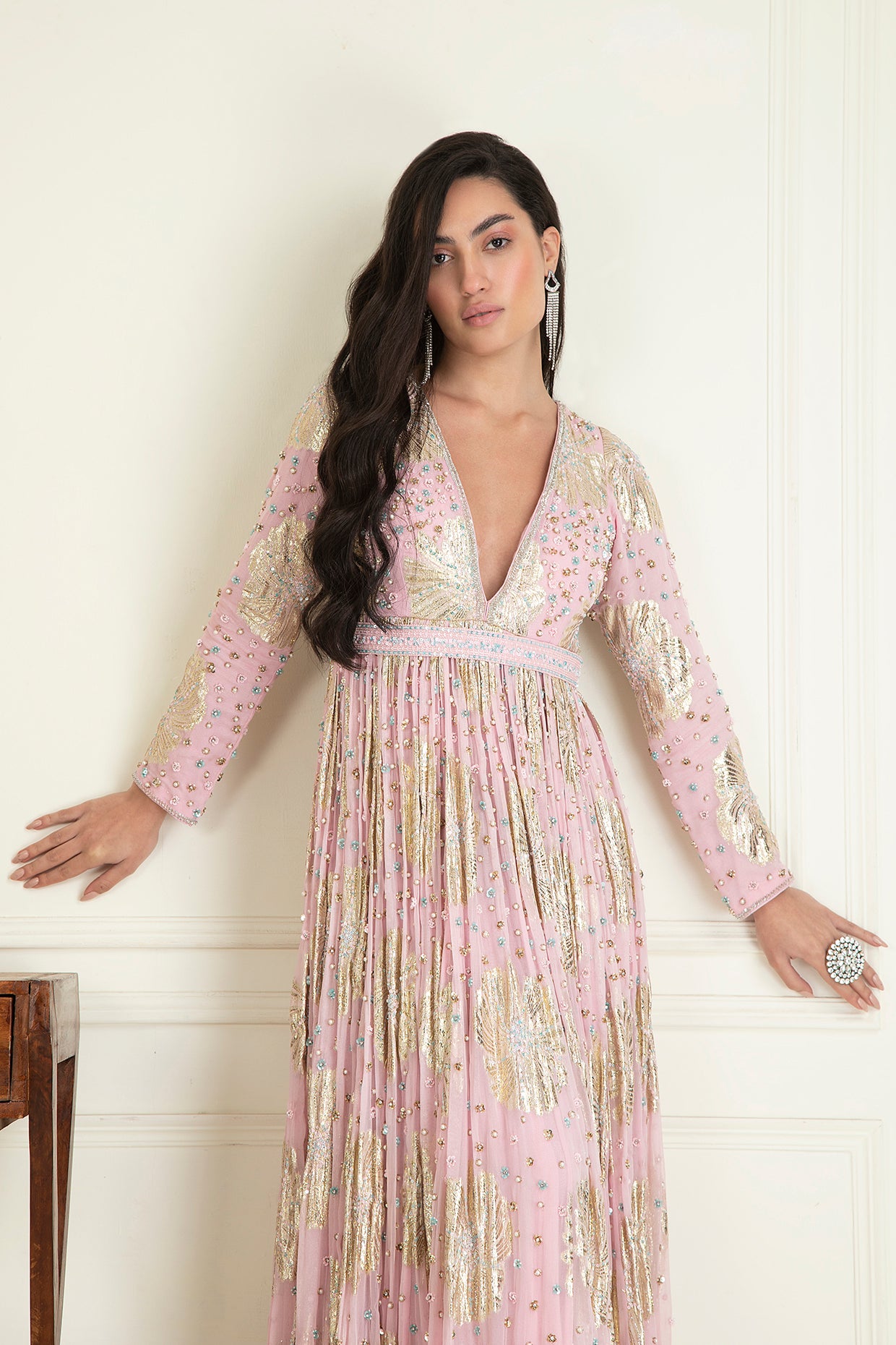 Blush Pink Anarkali Set