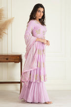 Lavender Sharara Set