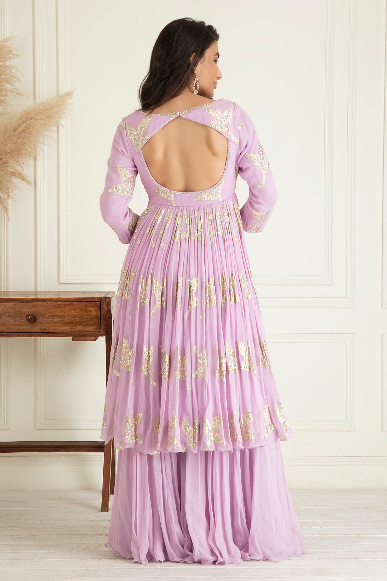 Lavender Sharara Set