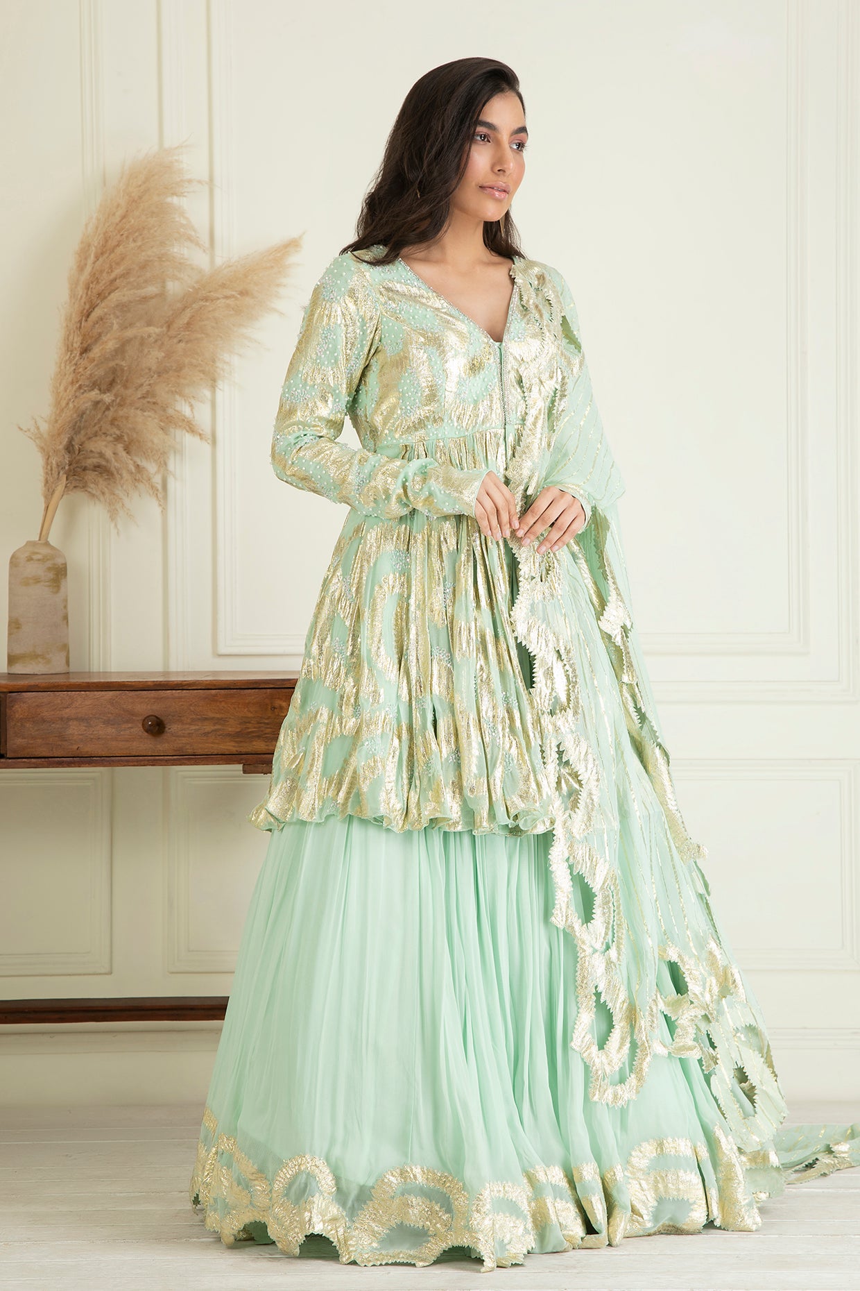 Aquamarine Lehenga Set