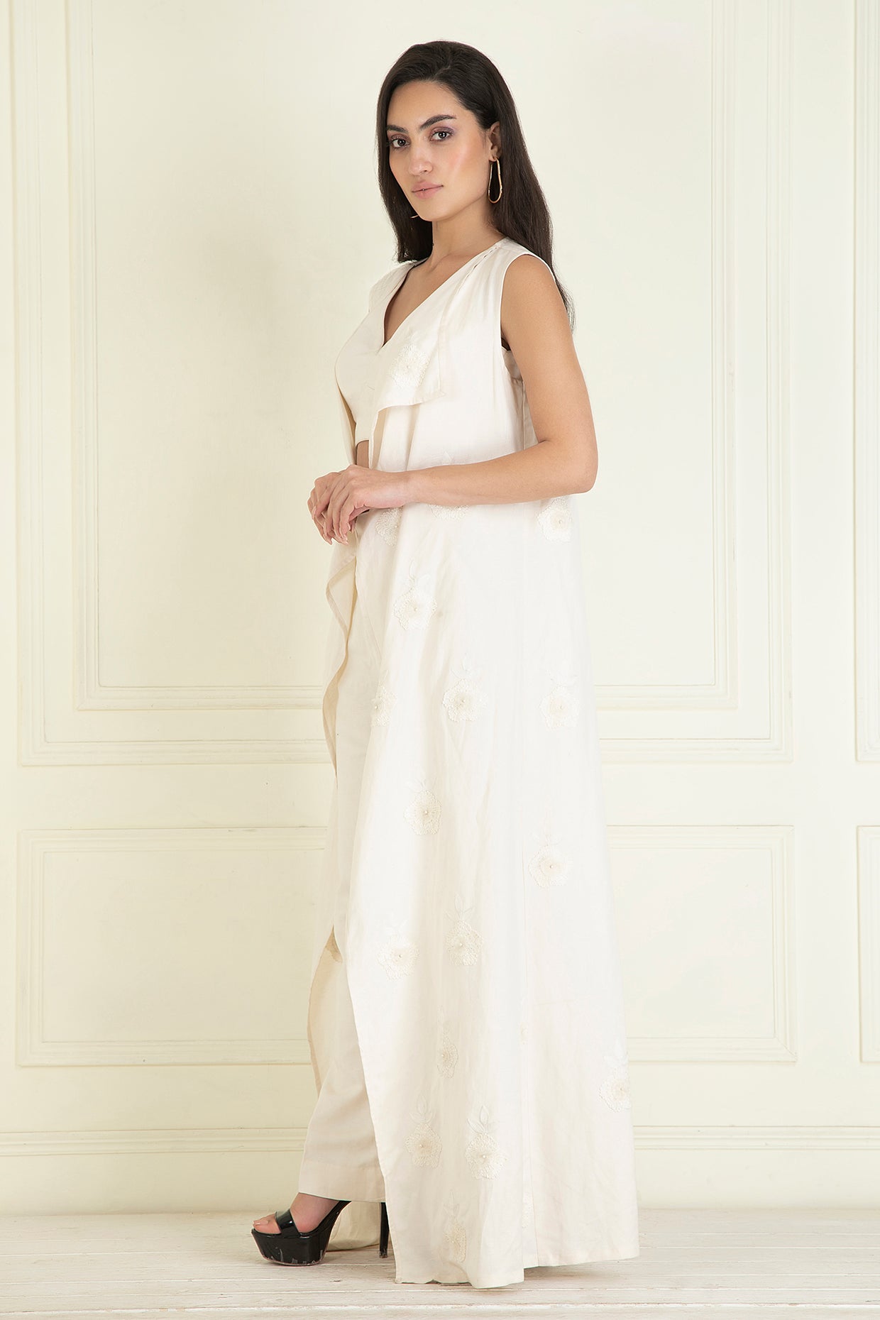 Ivory Embroidered Co-Ord Set