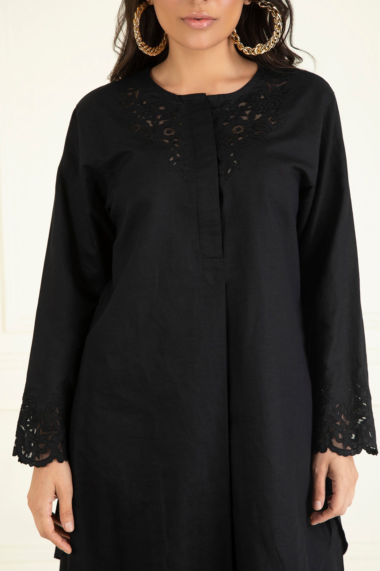 Black Loose Comfort Fitted  Co-Ord Set