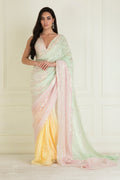 Pastel Ombre Dyed Pre Stitched Saree
