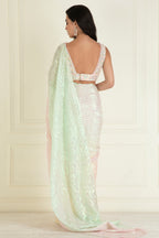 Pastel Ombre Dyed Pre Stitched Saree
