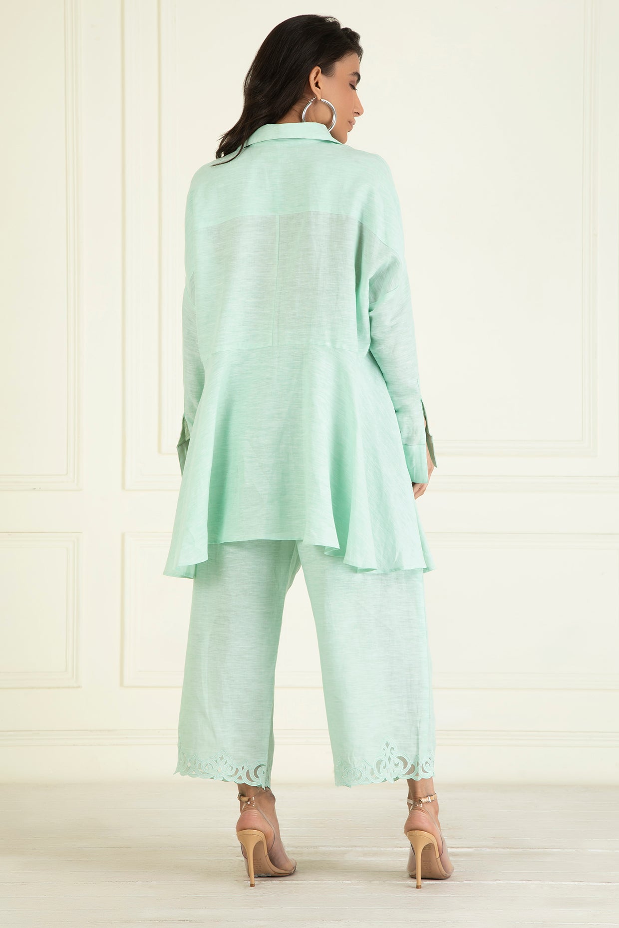 Icy Mint Loose Comfort Fitted  Co-Ord Set