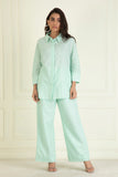 Icy Mint Cotton linen Co-ord Set