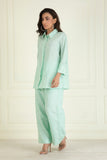 Icy Mint Cotton linen Co-ord Set