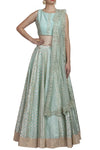 Light Blue Chanderi Lehenga Set