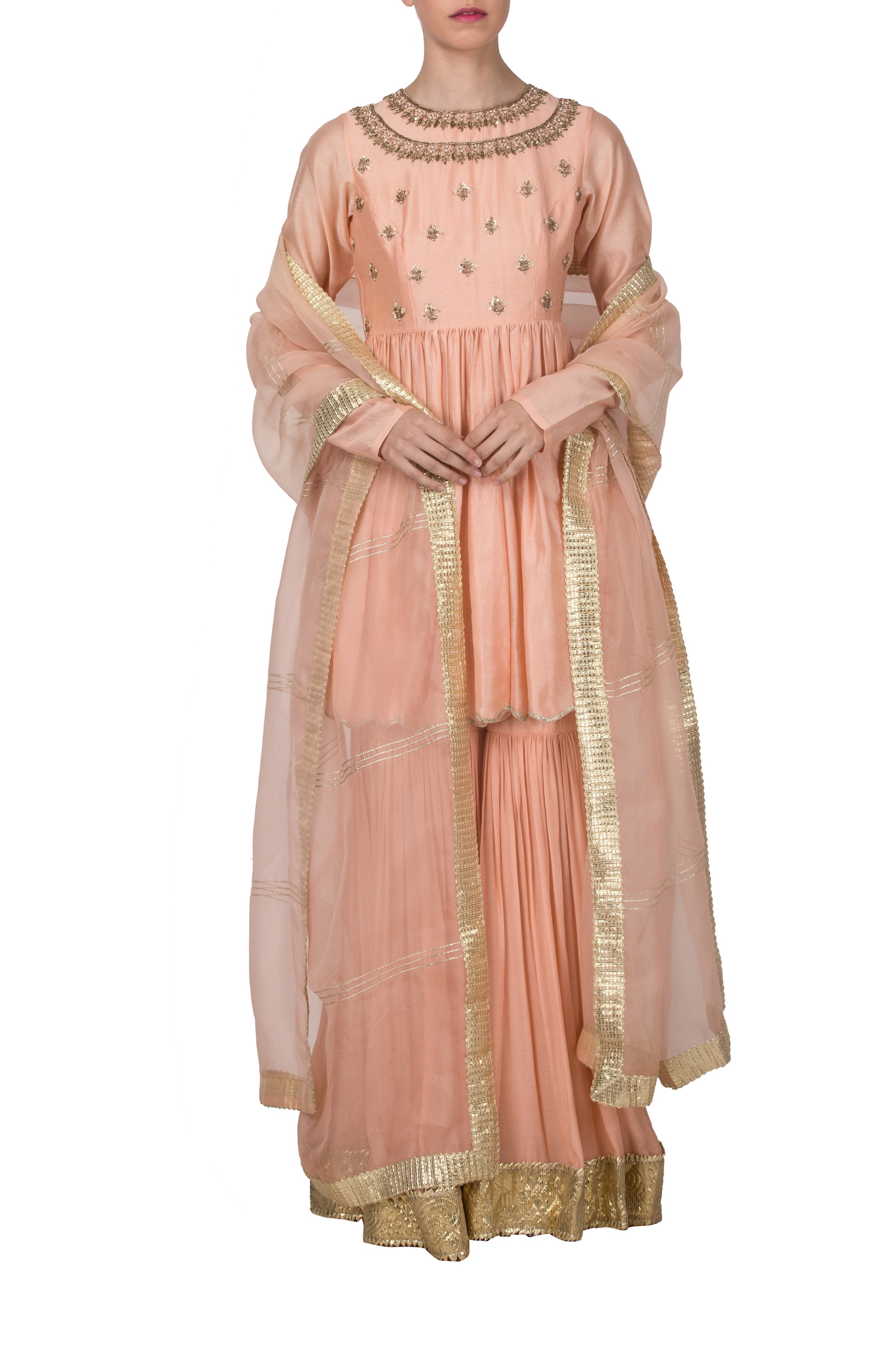 designer sharara set