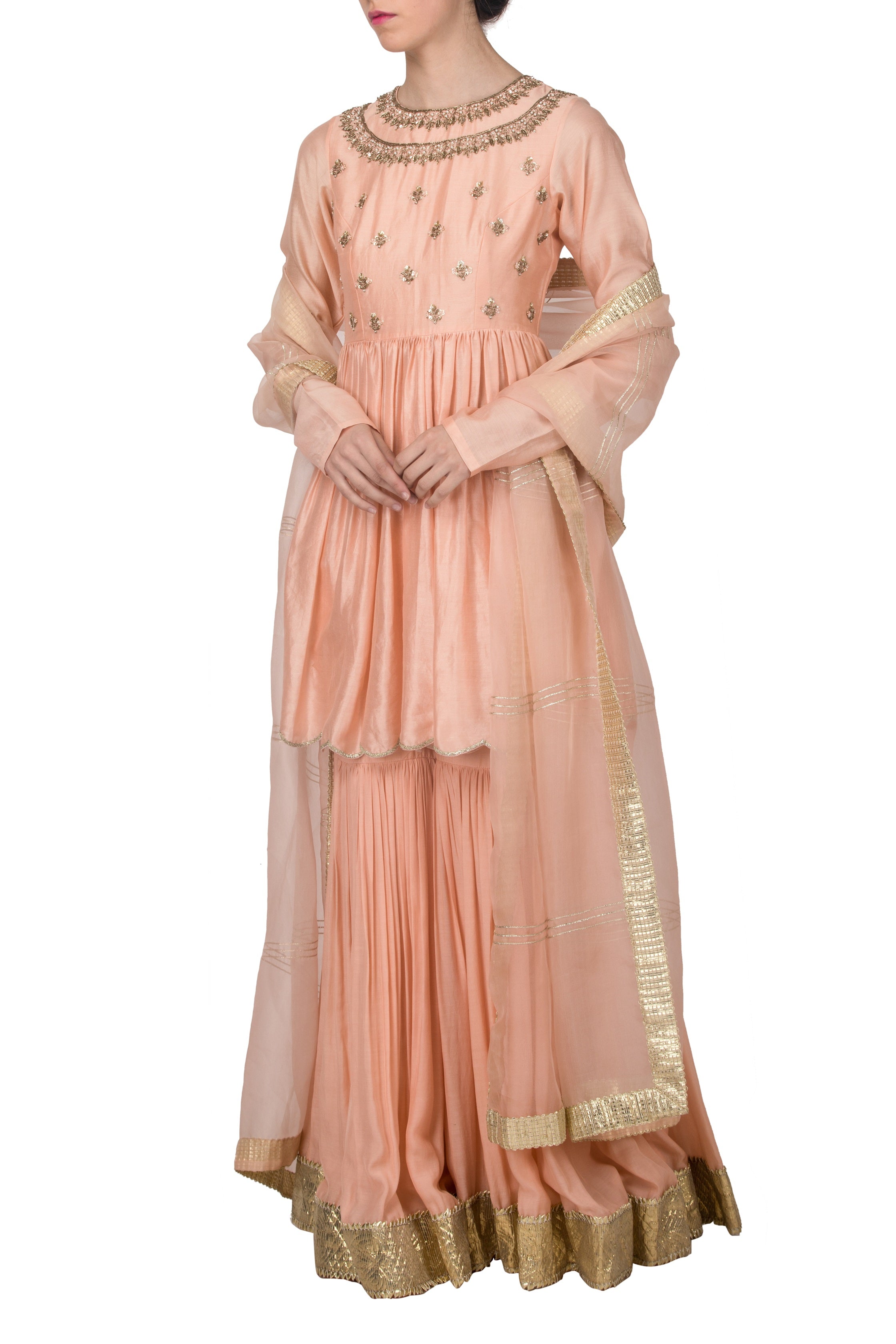 designer sharara set