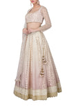 Lilac Ombre Dyed Lehenga Set