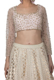 Lilac Ombre Dyed Lehenga Set