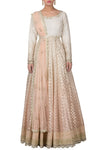 Peach and Ivory Ombre Dyed Anarkali