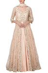 Peach Lehenga Jacket Set