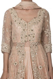 Peach Lehenga Jacket Set