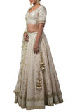 Ivory Chanderi Lehenga Set