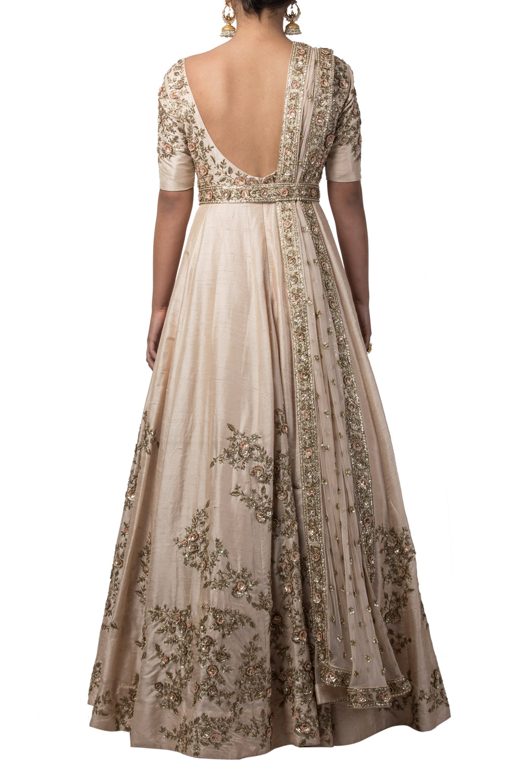 Seashell Embroidered Anarkali Set