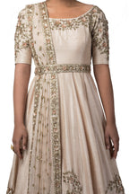 Seashell Embroidered Anarkali Set