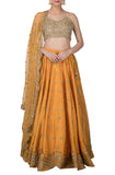 Mustard Embroidered Lehenga Set