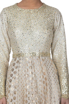 Chanderi Anarkali Suit with sequence work
