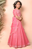 Fuchsia Pink Chanderi lehenga set