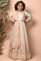 Ombre Dyed Floor Length Anarkali Set
