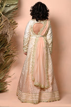 Ombre Dyed Floor Length Anarkali Set