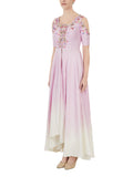 Lilac embroidered Palazzo Set