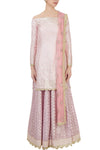 Lilac Chanderi Sharara Set