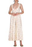 Ivory Buti Embroidered Jumpsuit