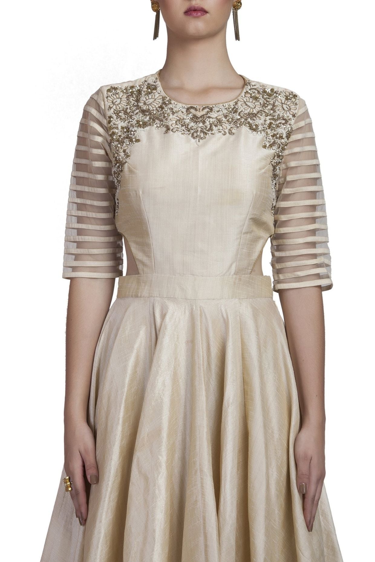 Gold Embroidered Gown