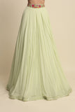 Mint Green Georgette Lehenga Set