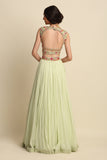 Mint Green Georgette Lehenga Set